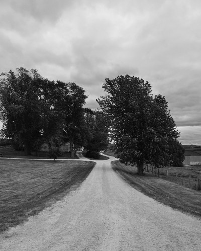 Farm Road in Wisconsin